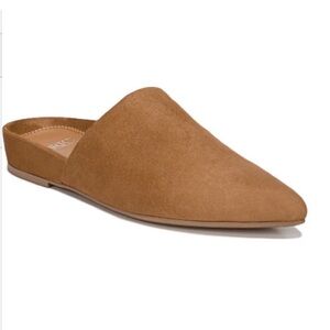 Franco Sarto Women's Tan Suede Mules